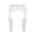 thumbnail image 1 of Porte-jarretelles Transparent en Dentelle Brodée pour Femmes avec Bas, 1 of 3