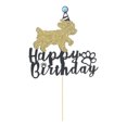thumbnail image 1 of fastboy Happy Birthday Dog Pet Cake Plaque, 1 of 9