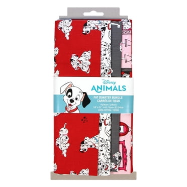 FABRIC CREATIONS Disney 101 Dalmartions 4 pièce coupon fat quarter en coton ensemble, 4x18x21
