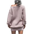 thumbnail image 4 of Gspmoly Robes d'Été pour Femmes 2025, Mode Femmes Aguichant Décontractée Robe Plissée Unie Épaule Robe à Manches Courtes Robes d'Été pour Femmes Économies d'Été, 4 of 7