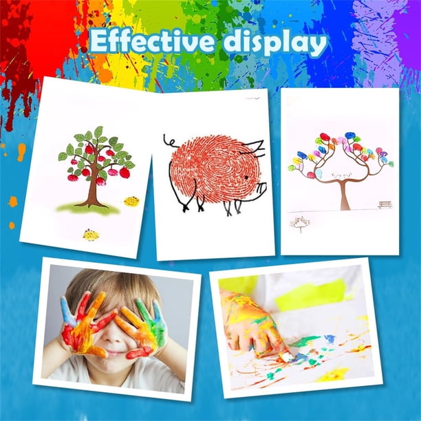 Kit De Peinture Au Doigt 12 Couleurs – Encres Lavables, Tampons En PVC, Idéal Pour Enfants Et Activités Créatives