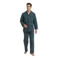thumbnail image 1 of GLOBAL Men's Flannel Pajama Set - 100% Cotton Warm Long Sleeve & Pants, Size S-XXL, 1 of 1