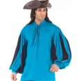 thumbnail image 1 of The Pirate Dressing C1060 European Medieval Shirt- Navy & Turquoise - Small & Medium, 1 of 1