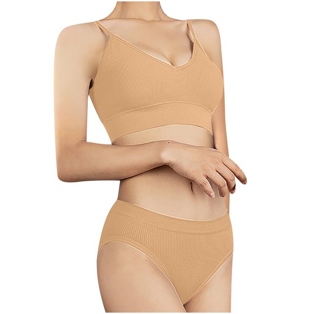 Birdeem Soutien-Gorge Femme Sans Couture Grande Taille Dos Nu Aguichant Dos Rassemblé Ensemble Deux Pièces