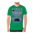 thumbnail image 1 of T-Shirt à Motif Tribal Bleu République de Californie pour Homme - Kelly - Moyen, 1 of 1
