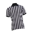 thumbnail image 4 of TISHITA Mens Striped Referee Shirt Breathable Summer Top for Fishing Travel Football L, 4 of 8