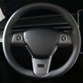 thumbnail image 4 of Garniture de Couvercle de Volant Élégante en Fibre de Carbone pour Tesla Model 3 Y, 4 of 7