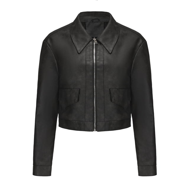 LOVZFMLL Vestes pour Femmes Couleur Unie Courte Mince Veste en Cuir à Manches Longues Veste Décontractée à Manches Longues Veste Décontractée à Capuche