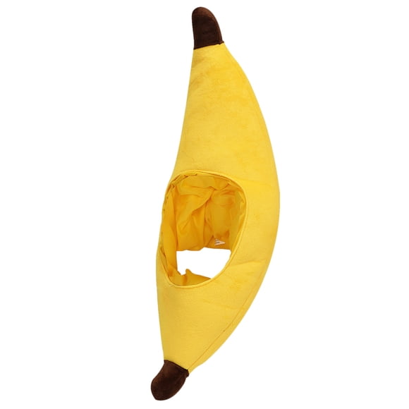 TIELUTT Adult Children Banana Head Novelty Hat 54cm Funny Yellow Banana Hat Festival Fruit Pillowcases No Pillowcase Soft Pillowcase Silk Pillowcase Set Silk Pillowcase for Hair and Skin Size