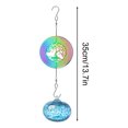 thumbnail image 2 of Wzzjkit Painted Hummingbird Shaped Feeder Wind Chime Outdoor Pendant Sunlight Refractor, 2 of 6