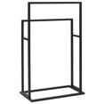 thumbnail image 3 of vidaXL Freestanding Towel Rack Black 48x24x78.5 cm Iron, 3 of 4