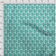 thumbnail image 4 of oneOone Rayon Teal Green Fabric Asian Block Sewing Craft Projects Fabric Prints By Yard 56 Inch Wide, 4 of 4