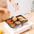 thumbnail image 4 of Grill Pans, Maifan Stone Coating Aluminum Non Stick Multifunctional 4 Section Breakfast Pan, 4 of 8