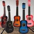thumbnail image 3 of EASTIN Children 6 Strings Acoustic Guitar  Wooden Black  12 oz  21”, 3 of 4