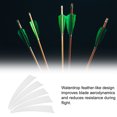 thumbnail image 3 of Uxcell Arrows Vanes 30 Pack 4 Inch Arrow Turkey Feather Left Wing White for DIY Target Shooting, 3 of 6