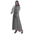thumbnail image 2 of Soimoi White polyester Crepe Fabric Diagonal Check Print Sewing Fabric Yard 52 Inch Wide, 2 of 5