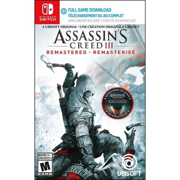 Assassin's Creed III: Remastered (Nintendo Switch) (Code in Box)