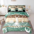 thumbnail image 1 of YST Celestial Sun and Moon 7-Piece Bedding Set, Full Size Comforter Set, Cosmic Galaxy Theme, 1 of 4