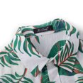 thumbnail image 4 of Pompotops Chemise Blouse à Manches Courtes à Col à Revers Décontractée pour Homme à Motif Imprimé en Solde, 4 of 7