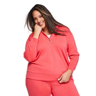 Lane Bryant Women's Plus Quarter Zip Hoodie