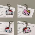thumbnail image 5 of Lovely Cartoon Cat Acrylic Keychain Anime Figures Keychain Backpack Pendant Keyring Double-sided Kids Toys Accessories Gift, 5 of 5