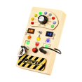 thumbnail image 1 of Tableau d'Activités à Boutons Tableau d'Activités avec Interrupteur LED pour Enfants Tout-Petits Cadeaux des Fêtes, 1 of 8