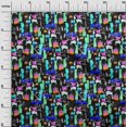 thumbnail image 3 of oneOone Cotton Poplin Twill Black Fabric Abstracts Craft Projects Decor Fabric Printed By The Yard 56 Inch Wide, 3 of 5
