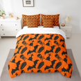 thumbnail image 2 of YST Ensemble de Douillette 7 Pcs Halloween Squelette, Grand Lit, Motif de Croix de Crâne, Polyester, 2 of 5