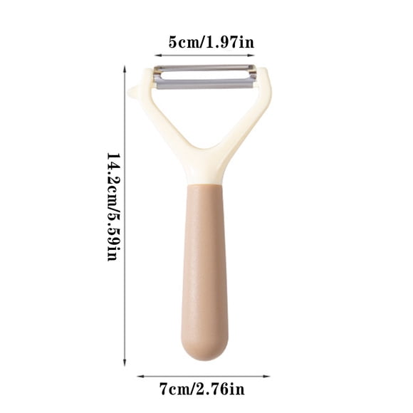 JJKBVCLO stainless steel peeler household kitchen scraper vegetable fruit and potato peeler two tone handle peeler