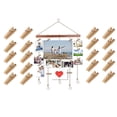 thumbnail image 4 of Wall Photo Holder with Clips Hanging Photo Display Rack with Crystal Pendants Photo Organizer for Living Room Bedroom Hotel Coffee House, 4 of 9