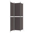 thumbnail image 3 of vidaXL 3-Panel Room Divider Brown 150x220 cm Fabric, 3 of 5