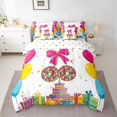 thumbnail image 2 of YST 80S Disco Ball Comforter Set Western Bedding Sets Full, Disco Ball Decorative Comforter Colorful Happy Birthday Party Decorations Bedding Comforter Sets, 7 Pieces Bed Set, 2 of 5