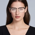 thumbnail image 3 of High Definition Focus Blue Light Glasses for Eye Fatigue Lightweight Half Frame Adjustable Aid, 3 of 4
