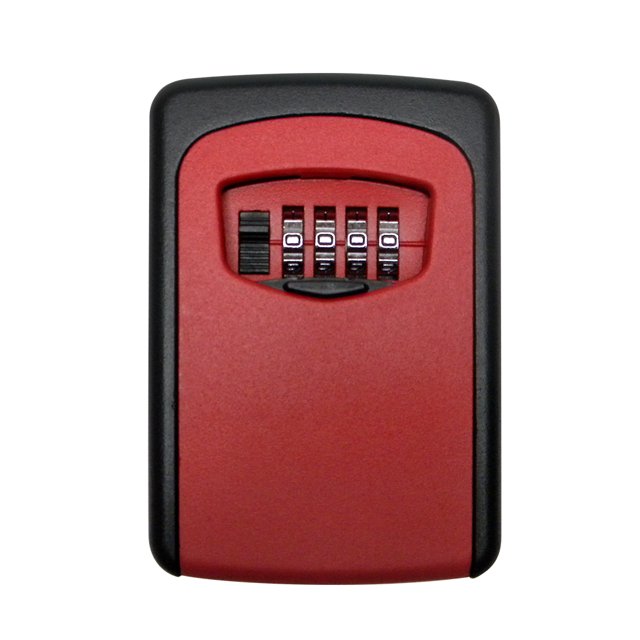 Boîte de Rangement Murale Extérieure pour Clés avec Serrure, Combinaison à 4 Chiffres, Boîte de Sécurité pour Clés, Code Réinitialisable, Porte-Clés