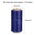 thumbnail image 2 of Unique Bargains 186 Yards 210D/1mm Leather Sewing Thread Polyester Waxed Cord, Dark Blue, 2 of 5