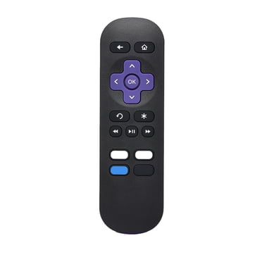 Yeacher Télécommande de Diffusion Sans Fil Contrôleur Intelligent IR de Remplacement pour Roku 1 2 3 4 LT HD XD TP Noir