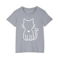 thumbnail image 2 of Mefallenssiah Bambin Garçons Filles Coton T-Shirt Mode Mignon Col Rond Imprimé T-Shirt à Manches Courtes top, 2 of 5