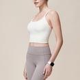 thumbnail image 2 of Timegard Sports Bra for Women Longline Back Ruched Low Impact Athletic Yoga Bras Workout Running Top, 2 of 5