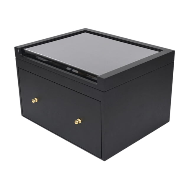 jiaping Trading Card Storage Box Cards Organizer Durability Graded Card Display Case Black