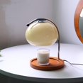 thumbnail image 2 of Lampe Chauffe-Bougie Aromathérapie Chauffe-Bougie à Intensité Réglable Rétro Décorative Fondoir de Bougie d'Aromathérapie Lampe de Fusion pour Chambre Bureau Assiette Ronde (Orange), 2 of 7