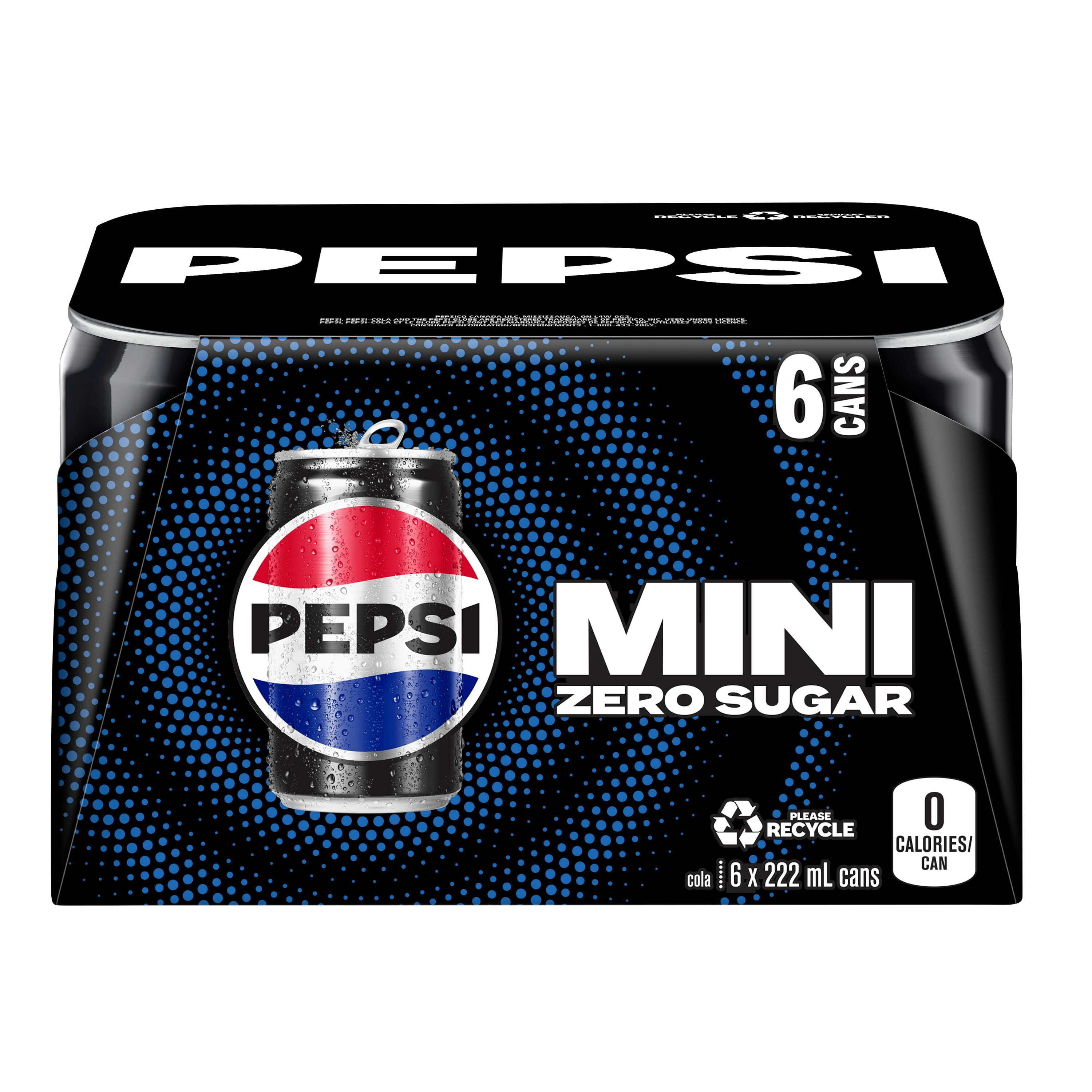 Pepsi Zero Sugar Cola Mini-Cans