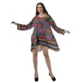 thumbnail image 4 of Moomaya Robe de Cocktail Imprimée à Manches Longues Tenues de Noël Robe Courte pour les Fêtes, 4 of 4