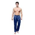 thumbnail image 2 of Tony & Candice Men's Satin Pajama Pants Long PJ Bottoms (Large, Midnight Blue), 2 of 4