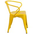 thumbnail image 3 of Yellow Metal Indoor-Outdoor Chair with Arms, 3 of 9
