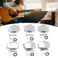 thumbnail image 3 of 6Pcs Metal Stable Universal Tuner Buttons Acoustic Electric Guitar Tuning Peg Knobs For Guitar Replacement Modification, 3 of 8