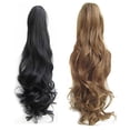 thumbnail image 4 of Extension de Queue de Cheval Longue et Bouclée de 55 cm pour Femmes et Filles, Pièce de Cheveux Synthétiques avec Clip, 4 of 7