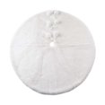 thumbnail image 1 of Holiday time White Fur Tree Skirt,48 inch, white colour, 1 of 4