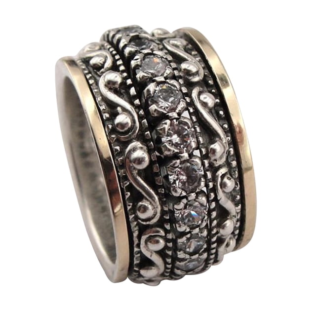 Antique Carved Ring Vintage Finger Band Joint Ring Retro Personalized Finger Ring