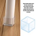 thumbnail image 4 of 4pcs/set Table Foot Cap Rubber Chair foot cap; Leg Protector Square Furniture Floor Foot Pad, 20x20mm, 4 of 9