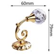 thumbnail image 1 of Agiferg 2X Grand Porte-Rideau Mural en Métal Cristal Verre pour Attache, Support de Suspension, 1 of 5